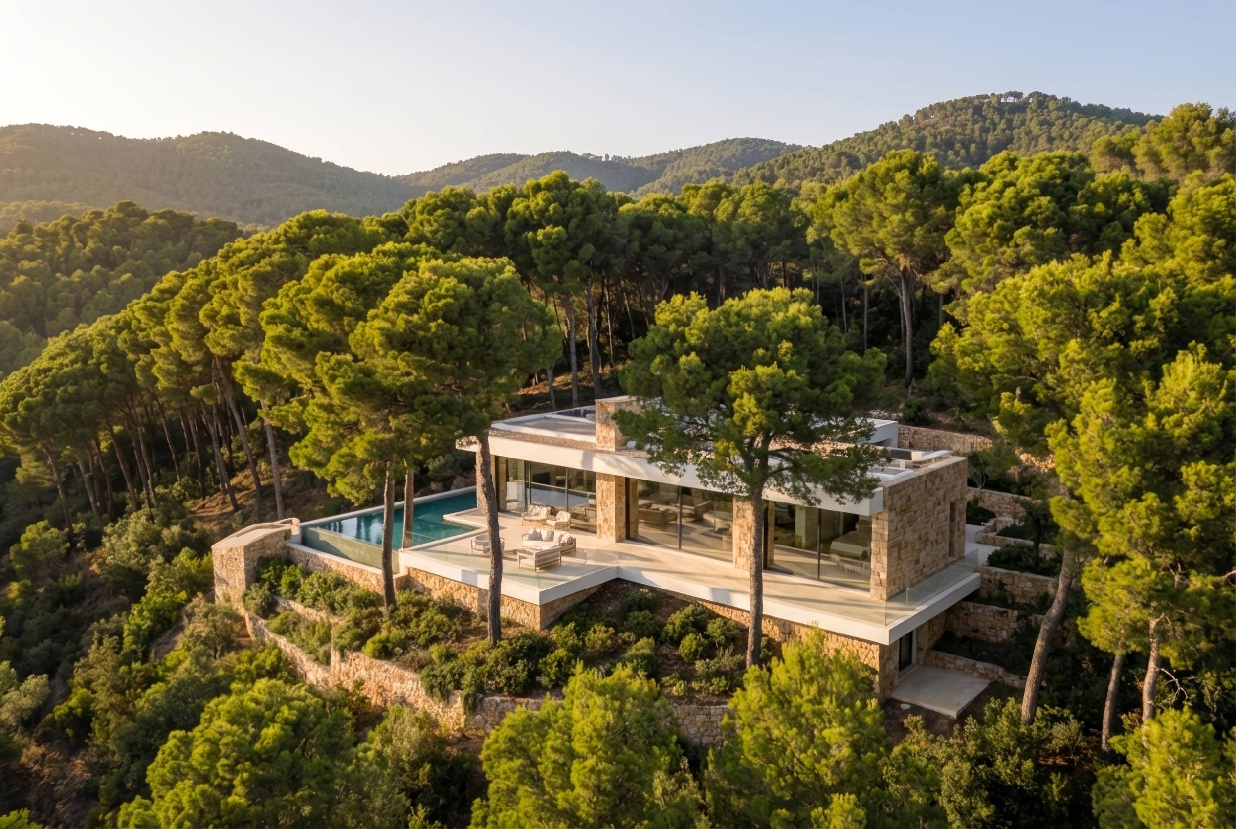 Mediterranean Forest Retreat Villa