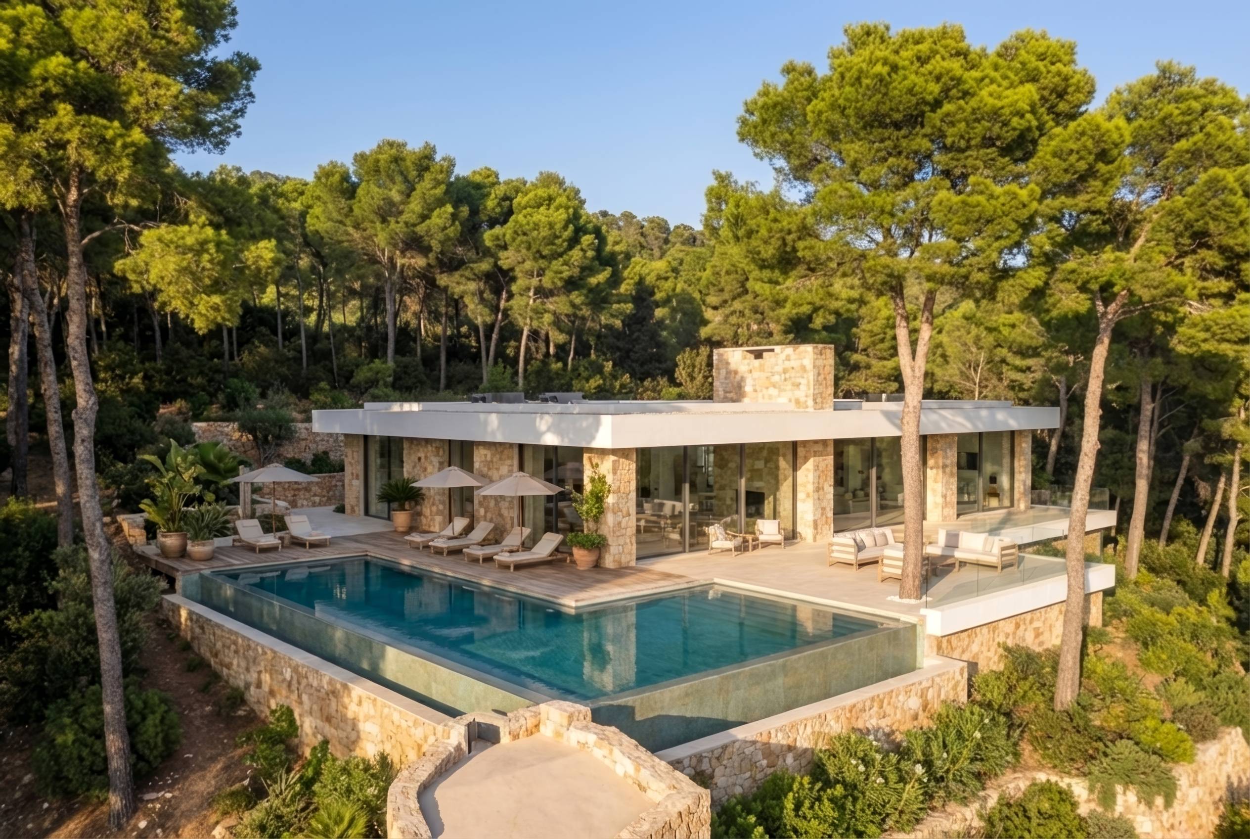 Mediterranean Forest Retreat Villa